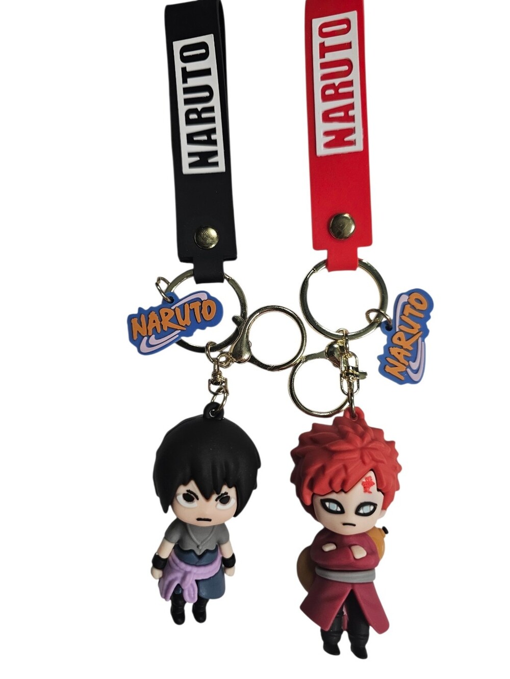 Naruto (Pick 1) Anime Keychains - Sasuke Uchiha Or Gaara. NWOT